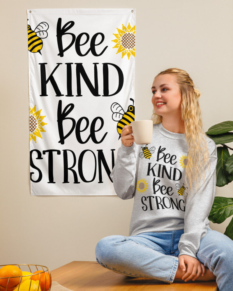 Bee Kind Bee Positive Hoodie - Cozy Motivational Sweatshirt | Teekila