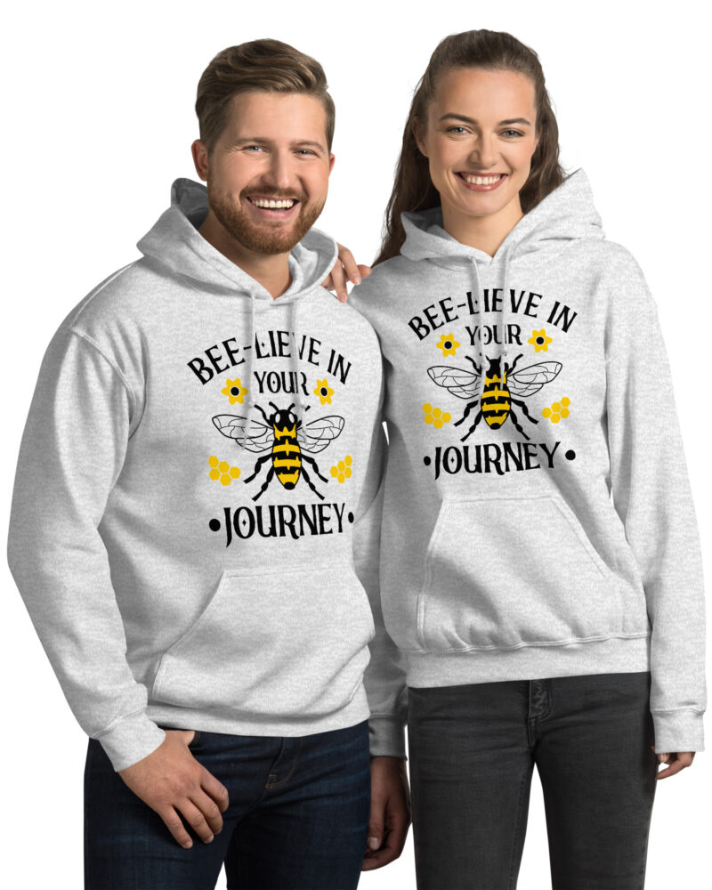 Bee-lieve in Your Journey Premium Hoodie - Motivational Sweatshirt | Teekila