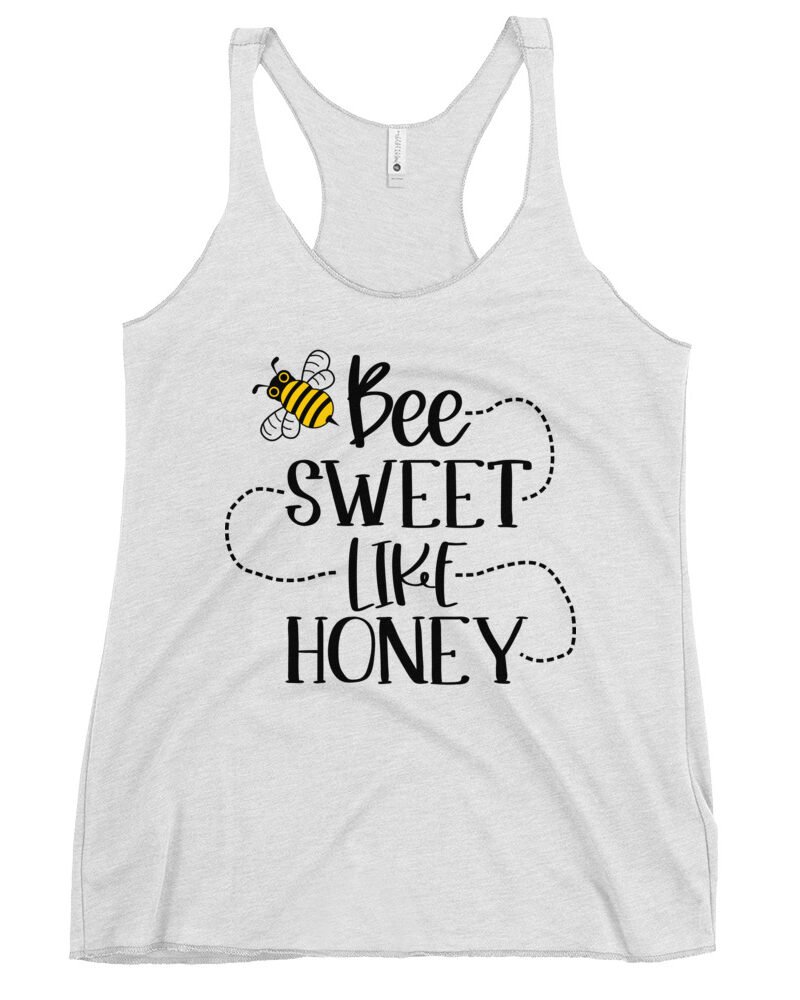 Bee Sweet Like Honey Women's Tank Top - Cute Racerback Tank | Teekila